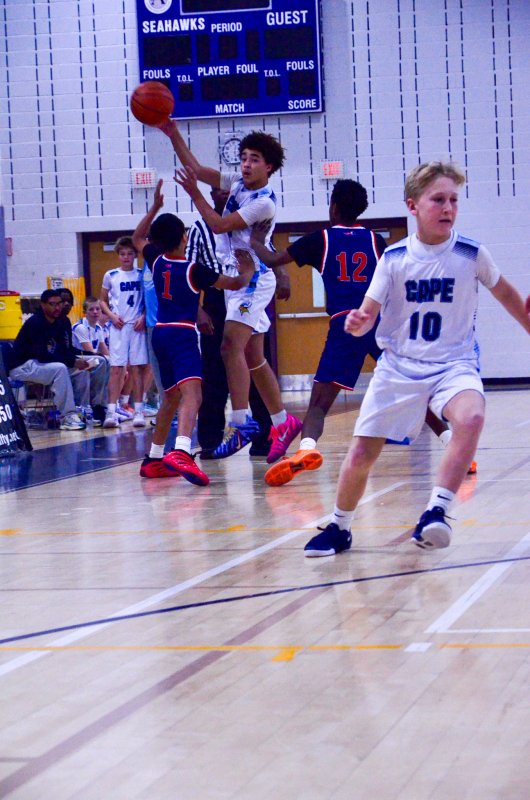Fred Thomas eighth-grader Cam Bell gets out of trouble.