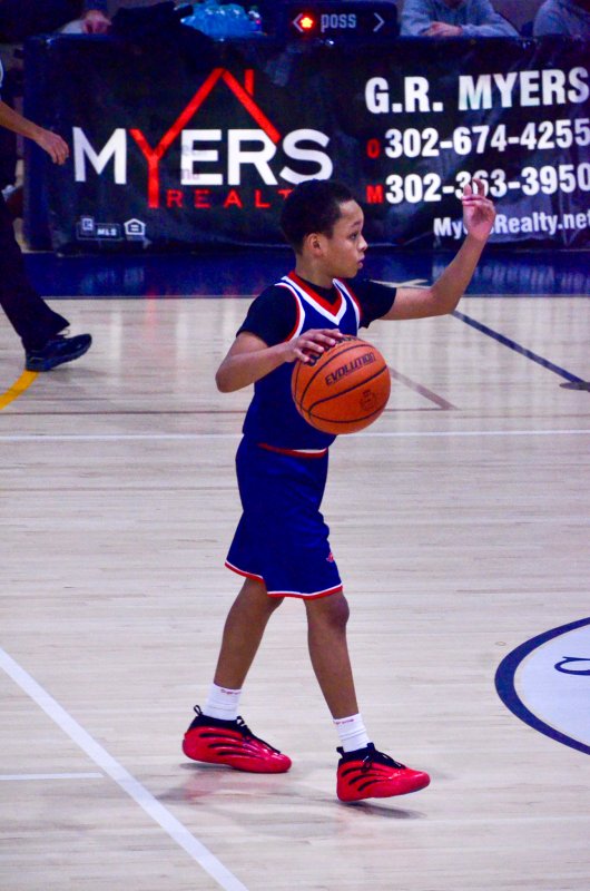 Newark Charter seventh-grader Bilal Outlaw operates his offense with good vision and a high basketball IQ.