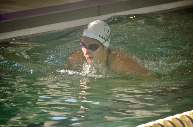 Sussex Academy senior Kimia Langroudi grabs some air and sunshine.