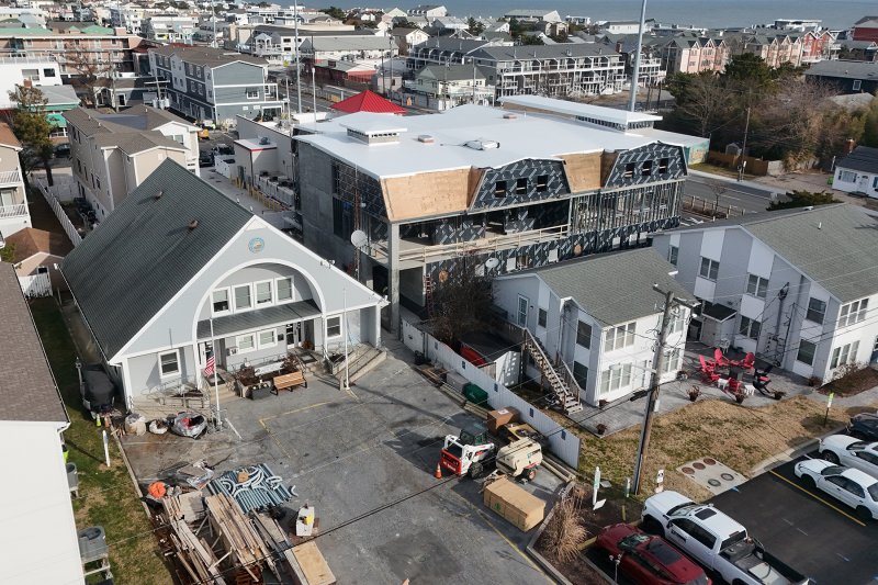 A $400,000 grant was recently approved for the Town of Dewey Beach to help fund an emergency generator and security technology for the new town hall, which is currently being constructed. NICK ROTH PHOTO
