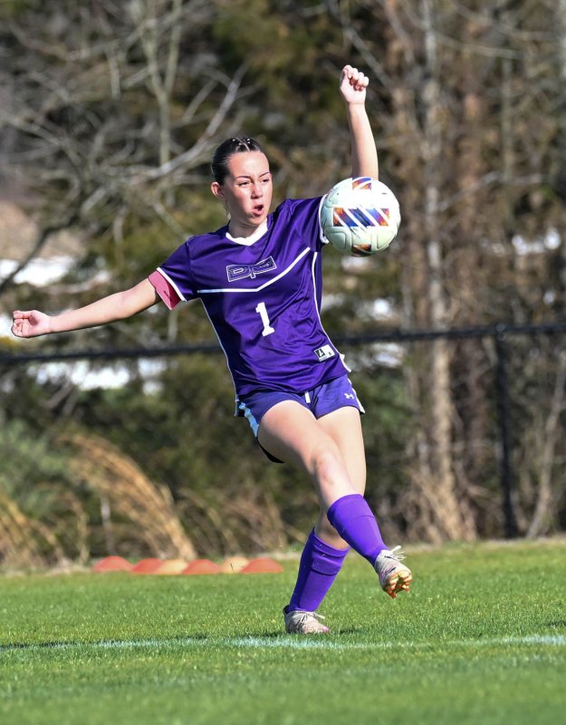 Royals senior Haley Jones makes a clear.