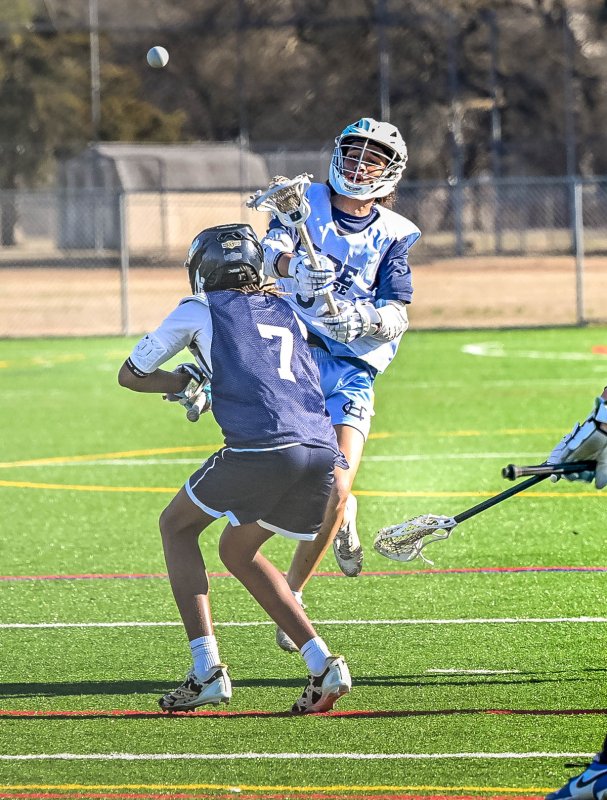 Myan Greene takes a shot on goal.
