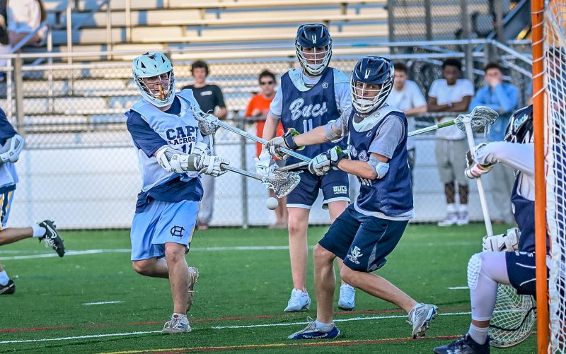 Cape senior Braddock Smith shoots and scores in the scrimmage tie with Kent Island. DAN COOK PHOTOS