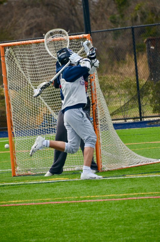 Sussex Academy sophomore Cooper Hagy scores on a behind-the-back shot.