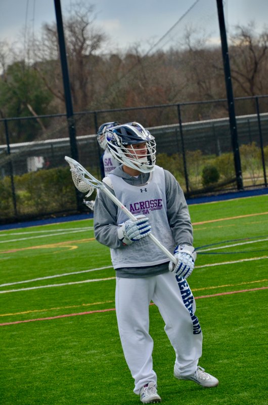 Sussex Academy junior Gideon Sammons listens to his coaches.