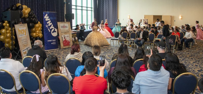 Miss XV Magazine Quinceañera Expo begins the fashion portion of the event.