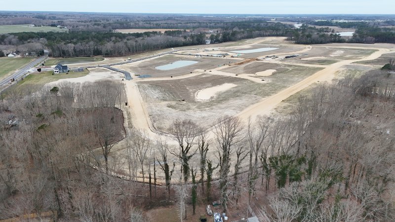 Work is underway at the Twin Masts cluster subdivision south of Milton. Sussex County Council was considering a possible moratorium on cluster subdivisions, but opted against it March 17. NICK ROTH PHOTO