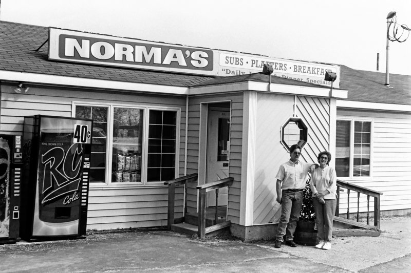 Norma and Terry Fleming stand outside their restaurant in 1995. SOURCE: KERRY KESTER/CAPE GAZETTE ARCHIVES