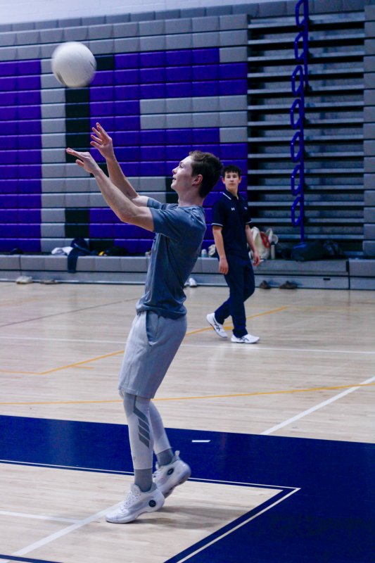 Seahawks senior Jerry Green is playing varsity volleyball for the first time.