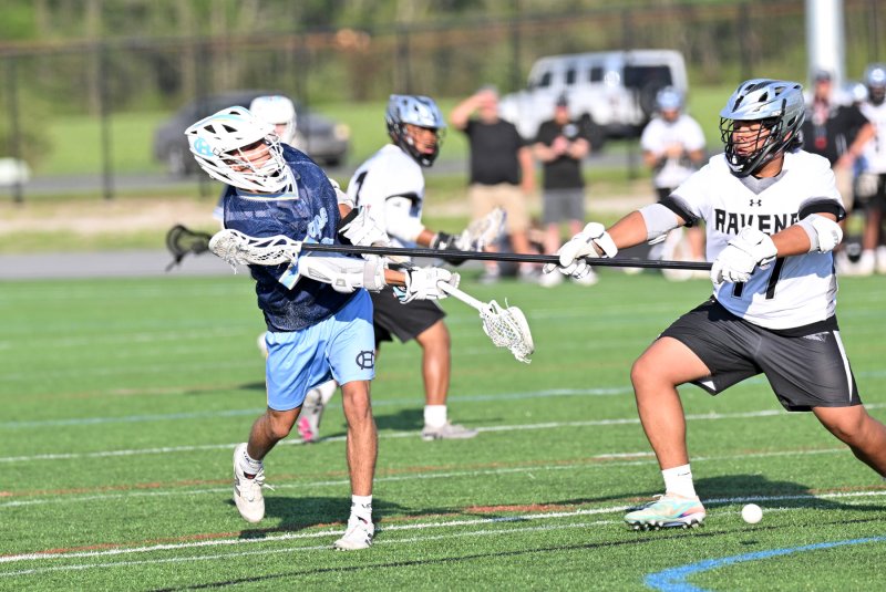 Cape junior Carter Nemcic shoots a worm burner and scores.