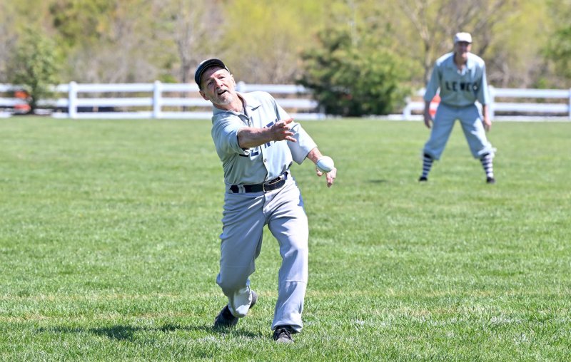 Lewes pitcher John “Cheese” Chisholm delivers to the dish.