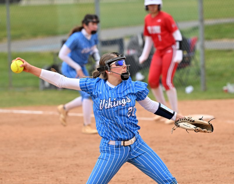 Cape freshman reliever Riley Windish delivers to the plate.