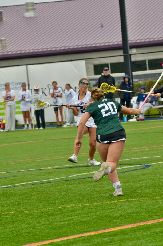 Seahawks junior Liz Layton cranks one from distance.