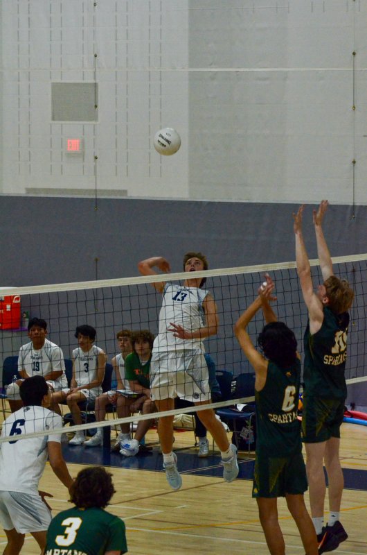 Sussex Academy junior Mack Lawson led the team with 19 kills.