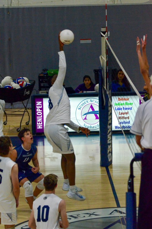 Sussex Academy junior Jovan Jean-Louis picked up five kills.