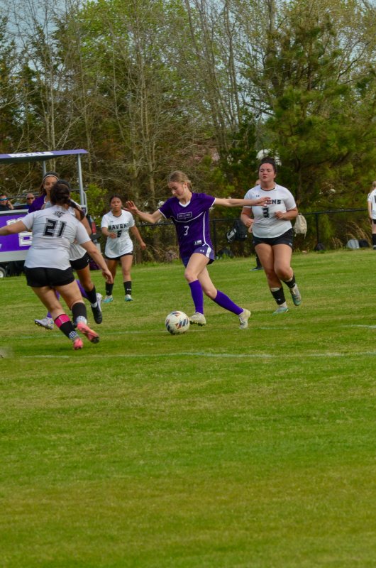 Royals junior Madeline Taylor enters the semicircle.