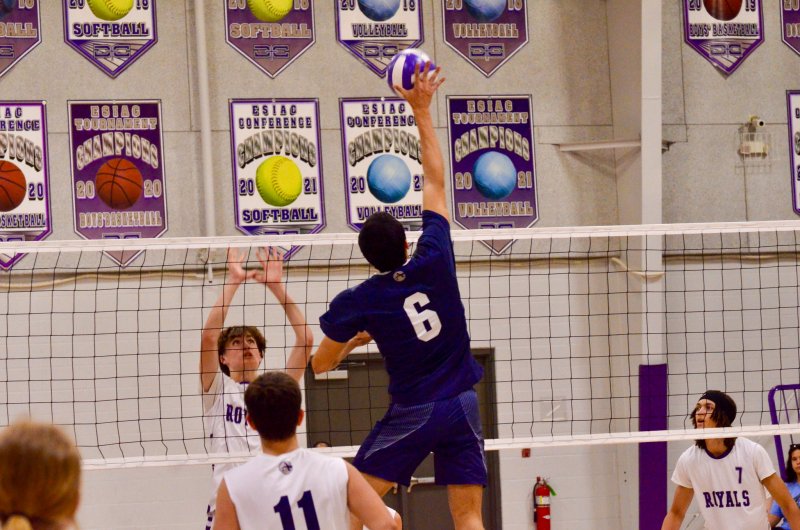 Seahawks senior Christian Wright grabs some serious air.