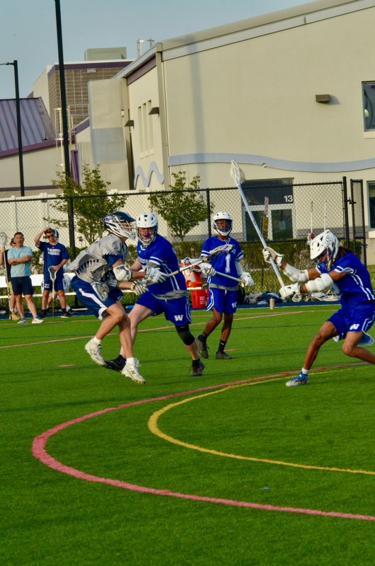 Seahawks freshman Chase Watkins scores in the air.