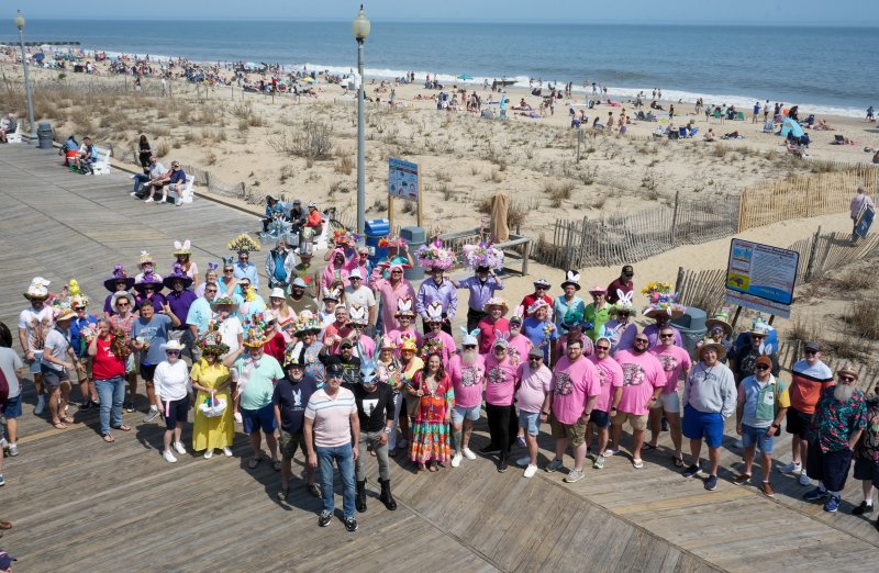 The fifth annual Rehoboth Beach Bears Easter Bonnet Bar Crawl drew a crowd to the Rehoboth Boardwalk April 4.