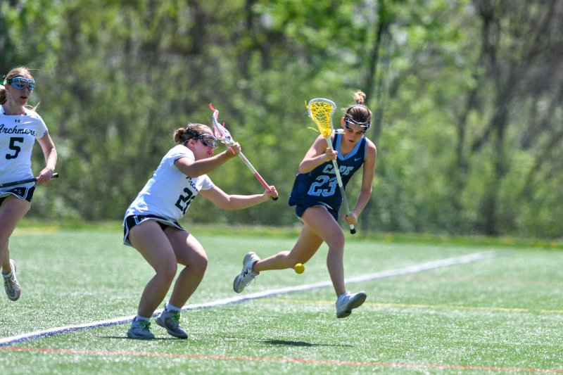 Layla Conn runs down a ground ball.
