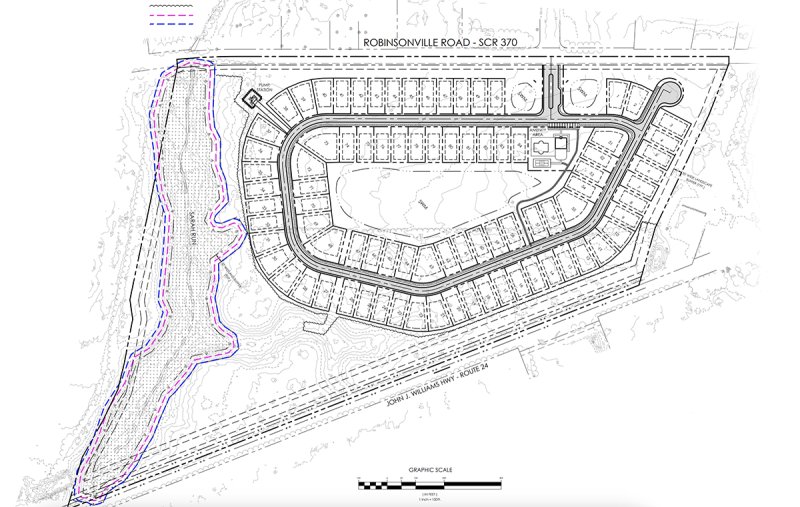 The Inland Oaks project planned by developer K Hovnanian at Inland Oaks LLC in an AR-1, agricultural-residential, district includes 26.8 acres of open space. SOURCE: PLUS