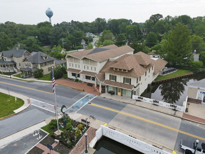 Sussex County is planning an upgrade to the walkways around its library in Milton to repair damaged sidewalks that the county has found represents a safety hazard. Work is anticipated to last until the end of June. NICK ROTH PHOTO