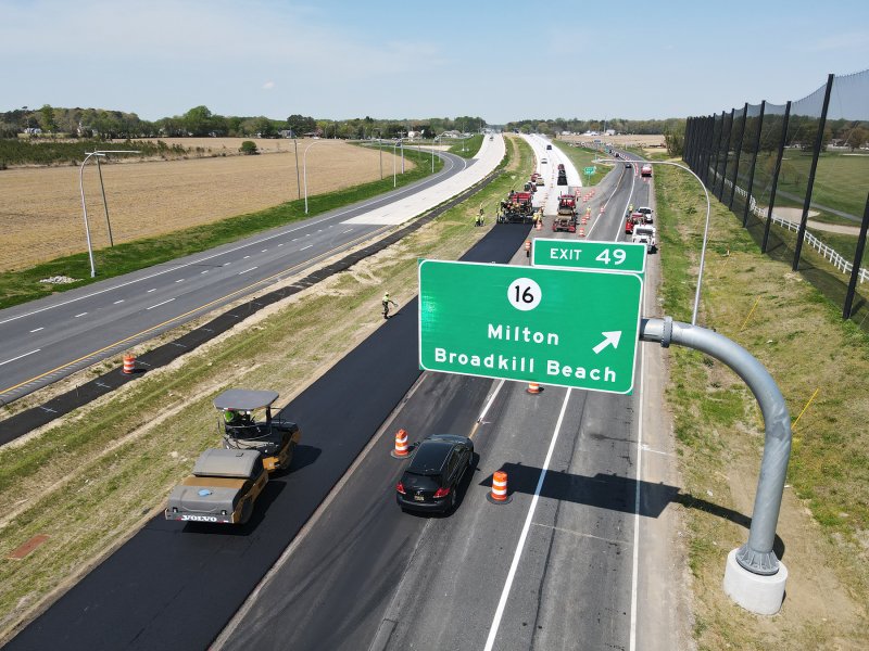 What used to be Route 1 northbound is now the off-ramp to get to Route 16. NICK ROTH PHOTO