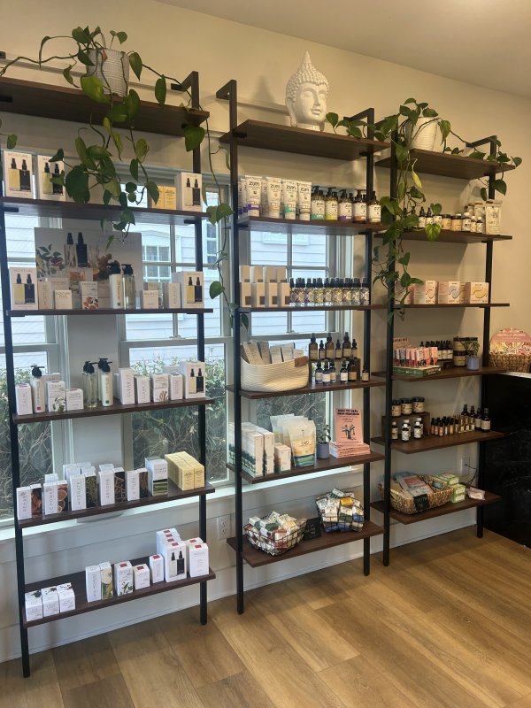 A selection of products available at the spa.