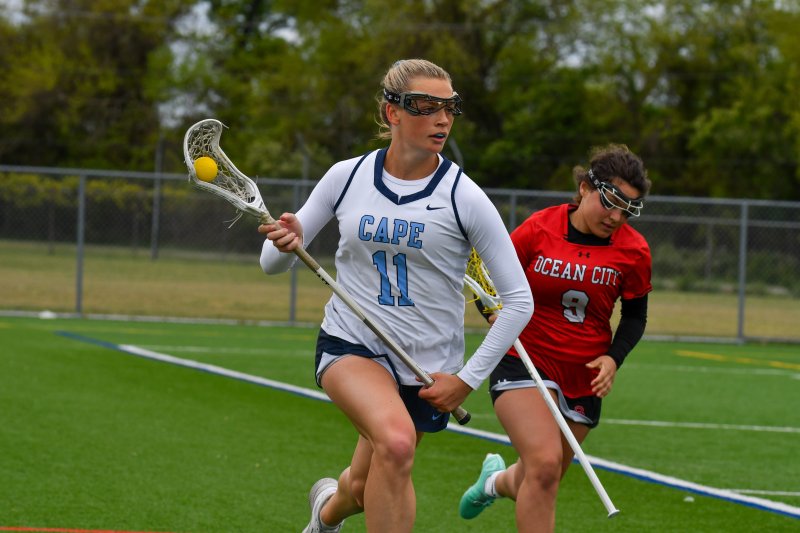 Ally Diehl rumbles down the field.